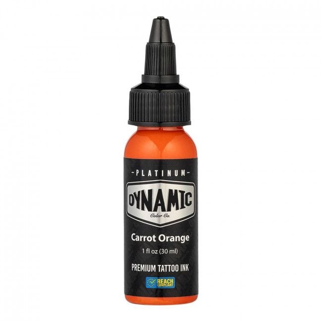 CARROT ORANGE 30ml - DYNAMIC PLATINUM TATTOO INK - Reach compliant