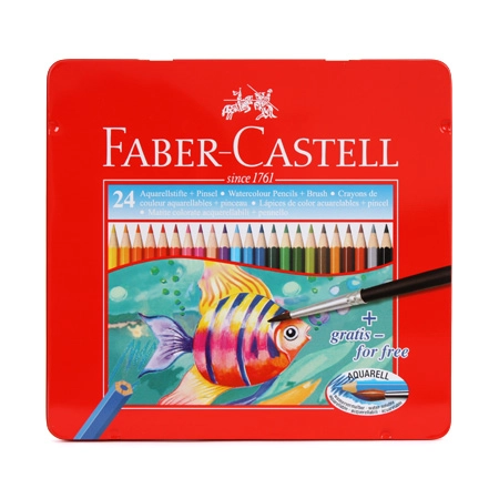 FABER CASTELL WATERCOLOUR PENCILS 24pcs