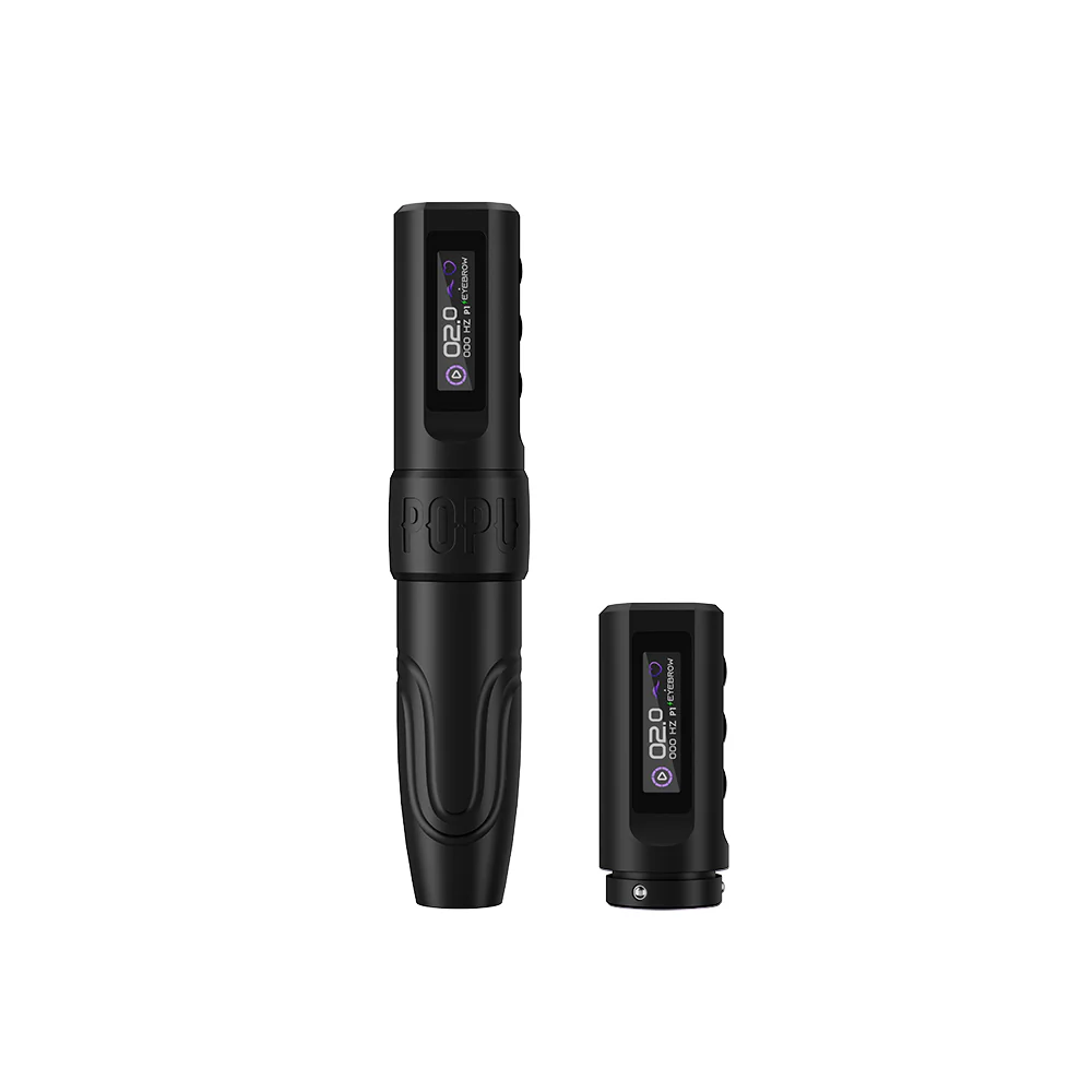 Popu Mini Diva Wireless Pen - 3.0mm stroke - Black - 2 batteries