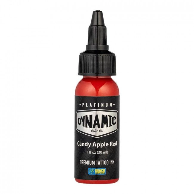 CANDY APPLE RED 30ml - DYNAMIC PLATINUM TATTOO INK - Reach compliant